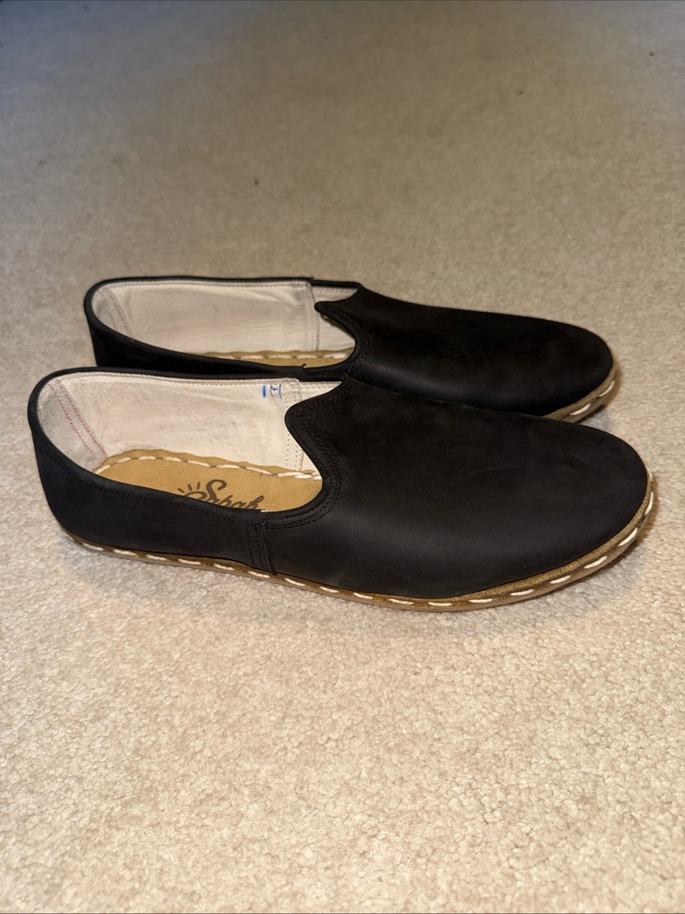 Sabah Loafer Size 42/ 11.5 Womens black leather loafer Slip On Shoes Turkey
